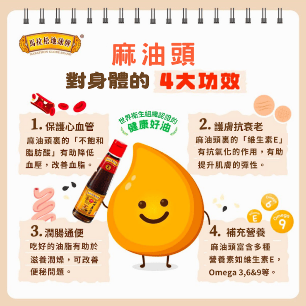 馬拉松地球牌 - 初榨麻油頭 210g
