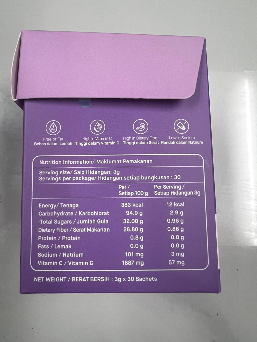 Ratusan Telo R6 安腹盾 3g*30包入
